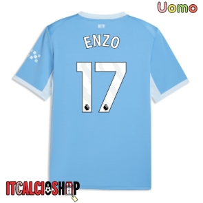 Manchester City Enzo Fernandez #17 Prima Maglia 2026-27 Manica Corta